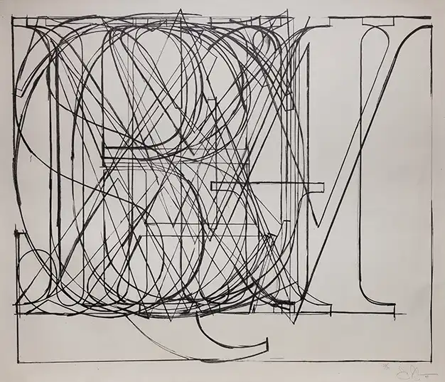 Jasper Johns Alphabet Lithograph