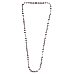 Cartier 18k white gold necklace with cultured pearls and diamond accents.