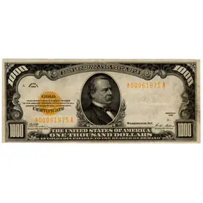 1928 $1,000 Gold Certificate
